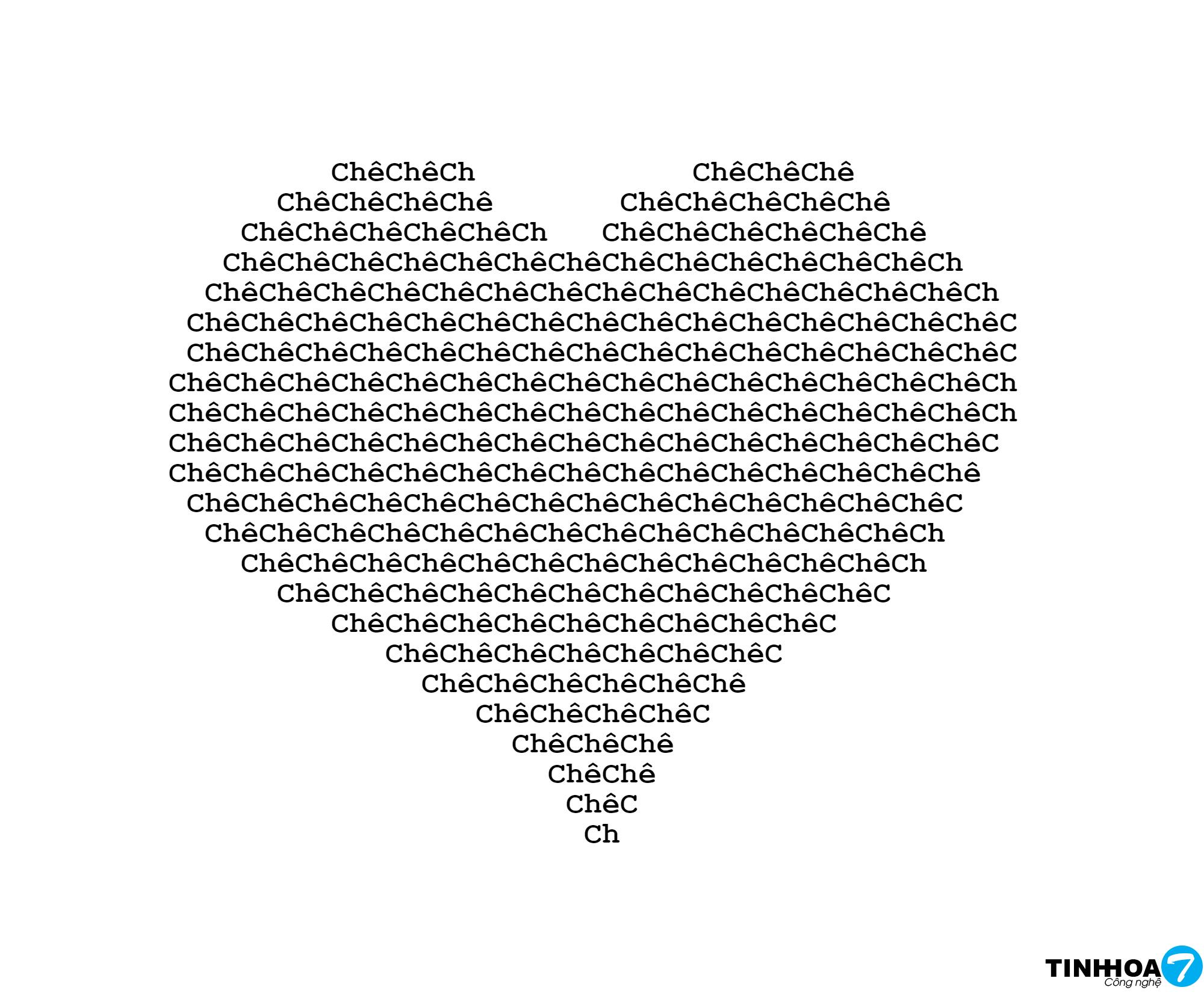 Cách tạo ảnh chữ xếp thành hình trái tim | Tinh hoa Công nghệ