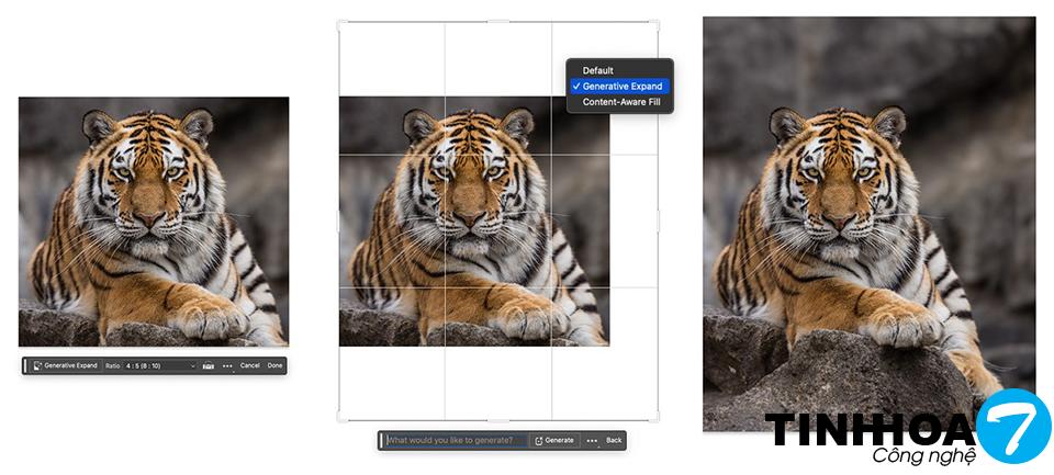 Photoshop beta 25.0 cải tiến Generative Expand